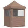 vidaXL Party Tent Folding Brown 200 x 200 x 306 cm Oxford Fabric