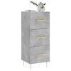 vidaXL Sideboard Concrete Grey 34.5x34x90 cm Engineered Wood