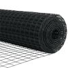 vidaXL Euro Fence Grey 0.8 x 25 m PVC-coated iron