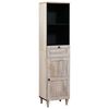 vidaXL Bathroom Cabinet White 38 x 33 x 160 cm Engineered Wood