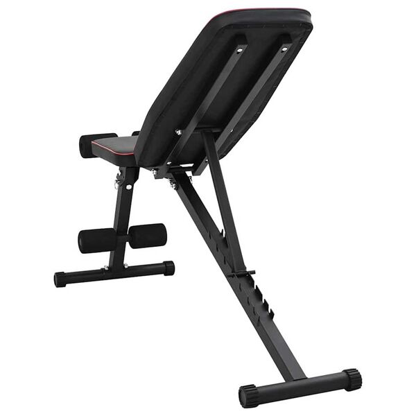 vidaXL Weight Bench Manual Black 131 x 41 x 110 cm Steel