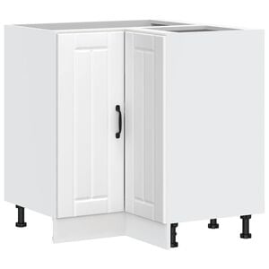 vidaXL Kitchen Corner Base Cabinet "Lucca" White Engineered Wood