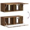 vidaXL TV Cabinet Set Wall-mounted 4 pcs Old Wood Engineered Wood