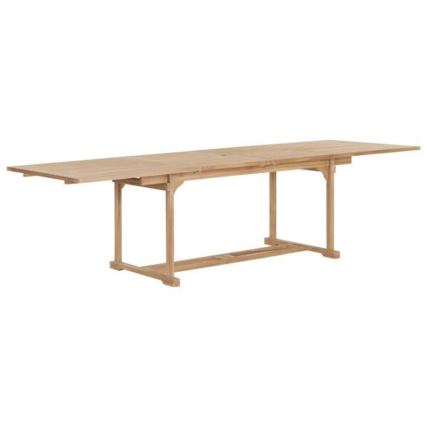 vidaXL Extending Garden Table 180-280x100x75 cm Solid Teak Wood