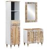 vidaXL 3 Piece Bathroom Furniture Set Solid Wood Mango