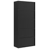 vidaXL File Cabinet Black 90x40x240 cm Steel