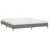 vidaXL Bed Frame without Mattress Dark Grey 180x200cm Super King Fabric