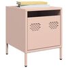 vidaXL Bedside Cabinets&nbsp;2 pcs Pink 35x39x43.5 cm Steel