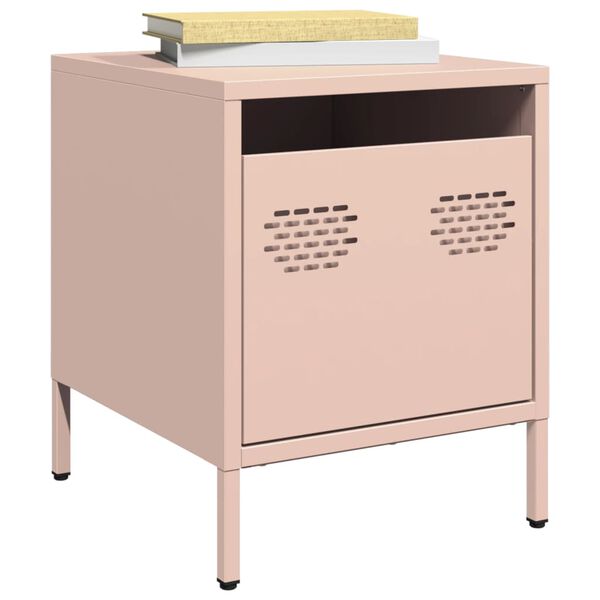 vidaXL Bedside Cabinets&nbsp;2 pcs Pink 35x39x43.5 cm Steel
