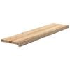 vidaXL Stair Treads 2 pcs Untreated 110x25x2 cm Solid Wood Oak