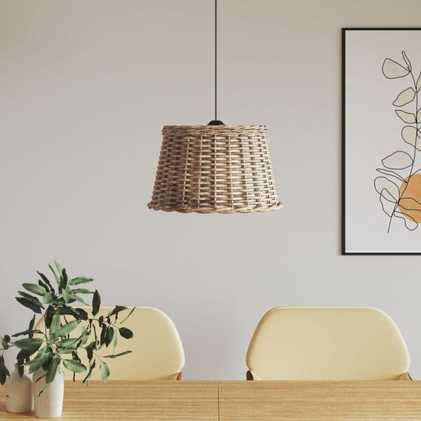 vidaXL Ceiling Lamp Shade Brown &Oslash;45x28 cm Wicker