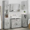 vidaXL Bathroom Furniture Set with Drawer 5 pcs Concrete Grey