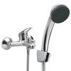 vidaXL Bathtub Shower Mixer with Hand Shower and Hose Tap Set Chrome