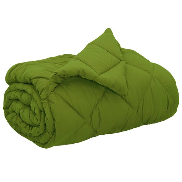 vidaXL Full Year Duvet Green 200 x 200 cm Microfiber