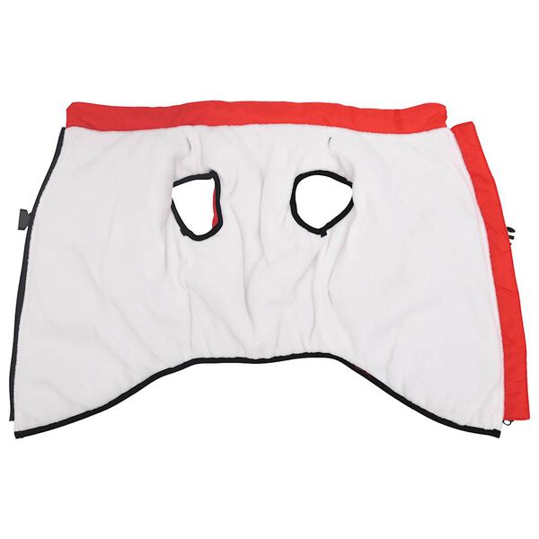 vidaXL Dog Coat with Harness Waterproof Reflective Red 3XL