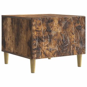 vidaXL Coffee Table Smoked Oak 50 x 49 x 40 cm Engineered Wood