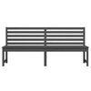 vidaXL Garden Bench Grey 201.5 cm Solid Wood Pine