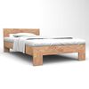 vidaXL Bed Frame without Mattress Solid Oak Wood 140x200 cm