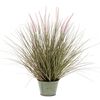 Emerald Artificial Pennisetum Grass 58 cm in Zinc Pot
