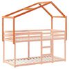 vidaXL Kids' Bed Roof Wax Brown 213x85.5x144.5 cm Solid Wood Pine
