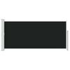 vidaXL Retractable Side Awning 140 x 300 cm Black