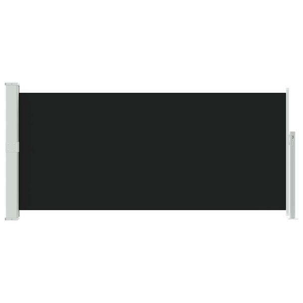 vidaXL Retractable Side Awning 140 x 300 cm Black