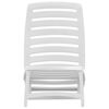 vidaXL Kids' Folding Beach Chair 4 pcs Plastic White