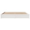 vidaXL Bed Frame without Mattress White 180x200 cm Super King Solid Wood Pine