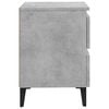vidaXL Bed Cabinet Concrete Grey 40x35x50 cm Engineered Wood