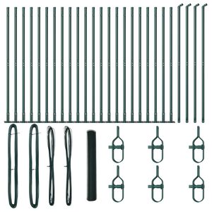 vidaXL Fence Post Green