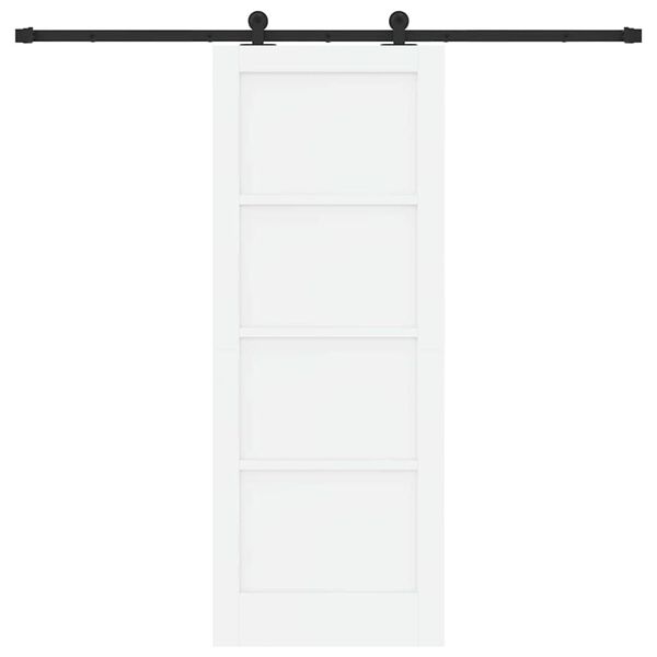vidaXL Sliding Door ORKDAL White 78 x 202 cm Solid Pine Wood