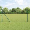 vidaXL Fence Post Grey 100 x 1.2 m (50 mm mesh) Steel and PVC