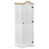 vidaXL Wardrobes with Shelf White 55 x 52 x 170 cm Solid Pine Wood