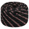 vidaXL Multipurpose Utility Rope 20 mm 25 m Black and Red PP