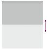 vidaXL Roller Blind Blackout Light Grey 130x130 cm Fabric Width 126.6 cm Polyester
