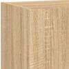 vidaXL 4 Piece TV Wall Units with LED Sonoma Oak Engineered Wood
