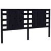 vidaXL Headboard | Black | Solid pine wood | 141 cm | Decorative Inlays