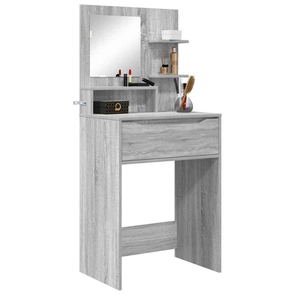 vidaXL Bedroom Dressing Tables Grey Sonoma 80 x 39.6 x 135 cm