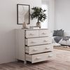vidaXL Sideboard HAMAR White 79x40x80 cm Solid Wood Pine