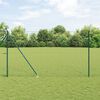 vidaXL Fence with Post Green 1.5 x 10 m Steel