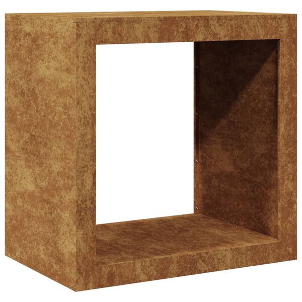 vidaXL Firewood Rack 60x40x60 cm Weathering Steel