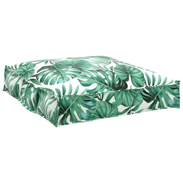 vidaXL Pallet Cushion for suitable for Seat Floral Leaf pattern