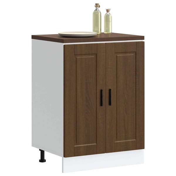 vidaXL Kitchen Base Cabinet Porto Brown Oak Engineered Wood