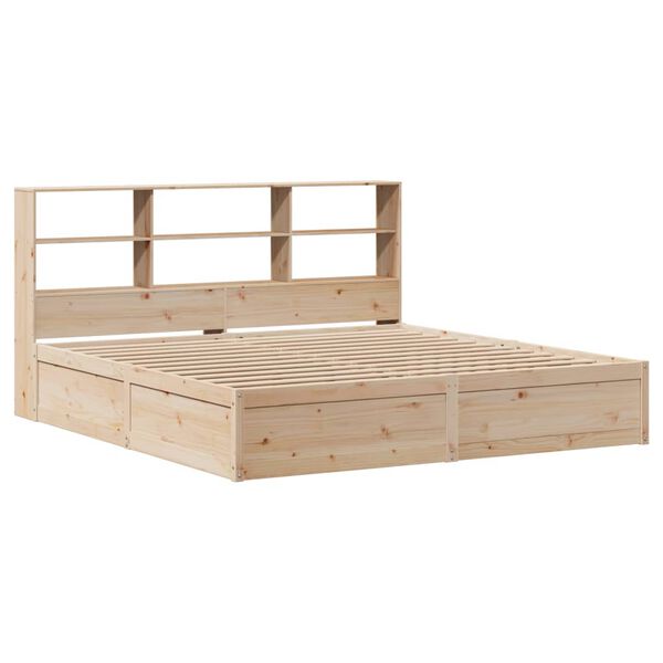 vidaXL Bed Frame without Mattress 200x200 cm Solid Wood Pine