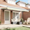 vidaXL Retractable Awning Cream 400 x 200 cm Fabric