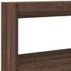 vidaXL Headboard Cabinet with LED Brown Oak 160x17x102 cm