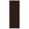 vidaXL Balcony Screen Brown 80x240 cm Oxford Fabric