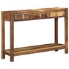 vidaXL Console Table Brown 107 x 33 x 76 cm Solid Reclaim Wood