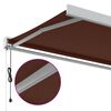 vidaXL Automatic Retractable Awning Brown 300x250 cm