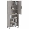 vidaXL Highboard Grey Sonoma 69.5x34x180 cm Engineered Wood